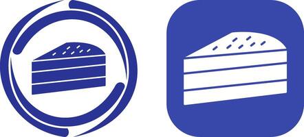 Cake Slice Icon Design vector