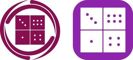 Domino Game Icon Design vector