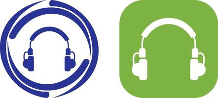 Unique Headphones Icon Design vector