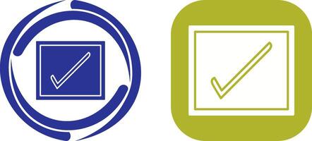 Checkbox Icon Design vector