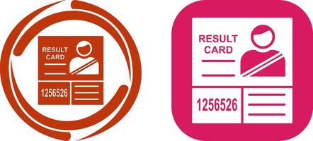 Candidate Results Icon Design vector
