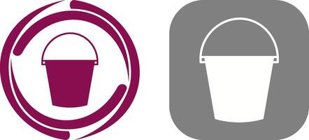 Water Bucket Icon Design vector