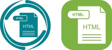 HTML Icon Design vector