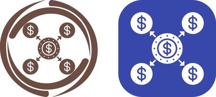 Distribution Icon Design vector