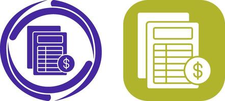 Invoice Icon Design vector