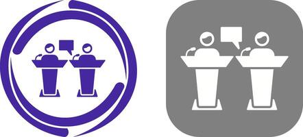 Debate Icon Design vector