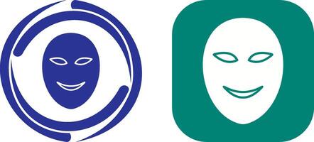 Ancient Face Mask Icon Design vector