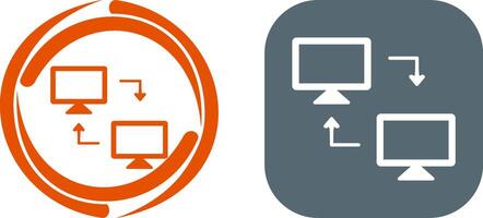 Sharing Systems Icon Design vector