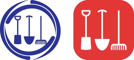 Gardening Tools Icon Design vector