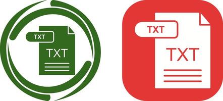 TXT Icon Design vector