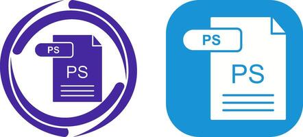 PS Icon Design vector