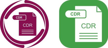 CDR Icon Design vector