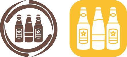 Beer Bottles Icon Design vector