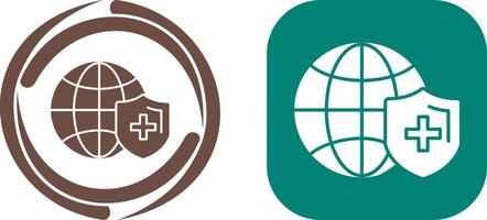 Global Protection Icon Design vector