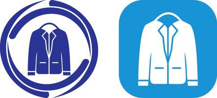 Stylish Jacket Icon Design vector
