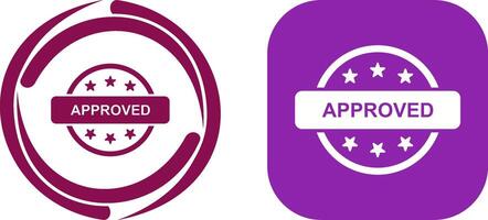 Approved Icon Design vector