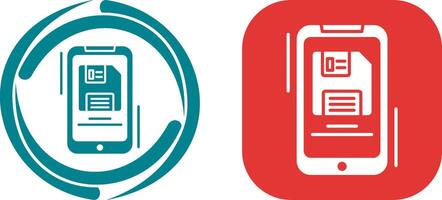 Backup File Icon Design vector