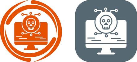 Virus Attack Icon Design vector