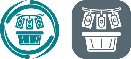 Money Loundering Icon Design vector
