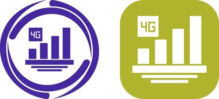 4G Icon Design vector