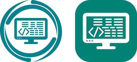 Coding Icon Design vector