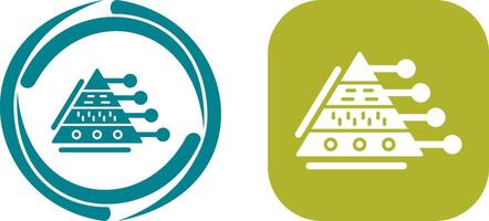 Pyramid Graph Icon Design vector