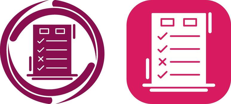 Today to Done CheckList Icon Design vector