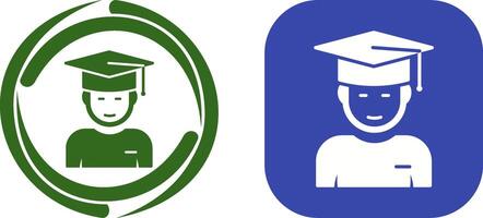 Graduate Student Icon Design vector