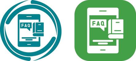 Faq Icon Design vector