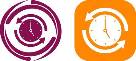 Run Time Icon Design vector