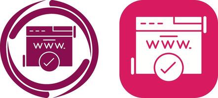 Domain Icon Design vector