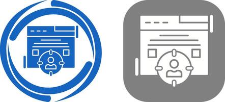 Target Audience Icon Design vector