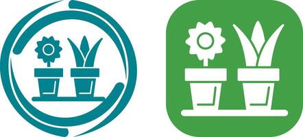 House Plants Icon Design vector