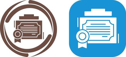 Certificate Icon Design vector
