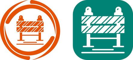 Road Blockade Icon Design vector