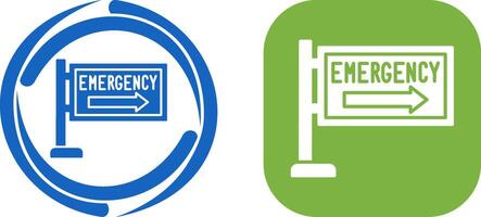 Emergency Sign Icon Design vector