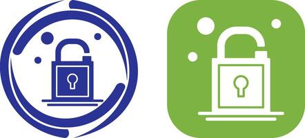 Open Lock Icon Design vector