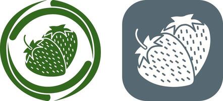 Strawberry Icon Design vector