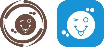 Tongue Out Icon Design vector