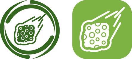 diseño de icono de meteorito vector