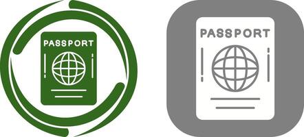 diseño de icono de pasaporte vector