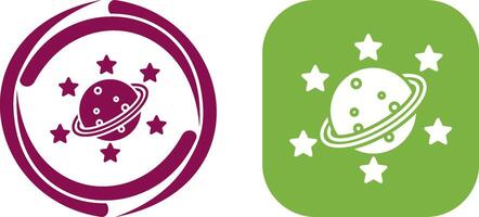 Saturn Icon Design vector