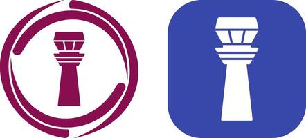 Control Tower Icon Design vector