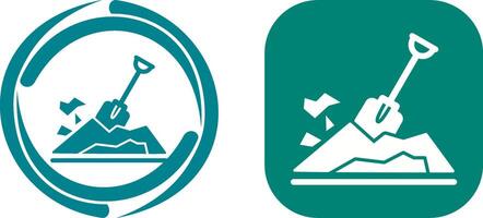 Digging Icon Design vector