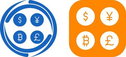 Currency Symbols Icon Design vector