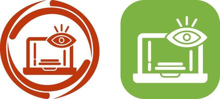 Monitoring Icon Design vector