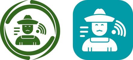 Farmer Icon Design vector