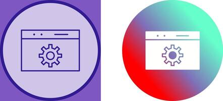 Unique Web Optimization Icon Design vector