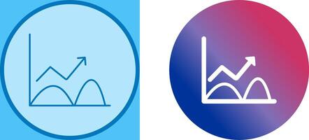 Trend in Graph Icon Design vector