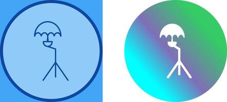 Unique Umbrella Stand Icon Design vector